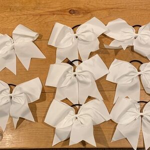 White Cheer Bows - NWOT